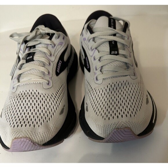 Size 9 - Brooks Adrenaline GTS 23 Gray And Lavender Womens EU 40.5 - Picture 7 of 12